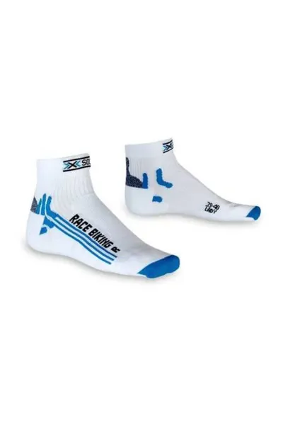 Modro-bílé dámské ponožky X-Socks Bike Racing Lady X20324-X82