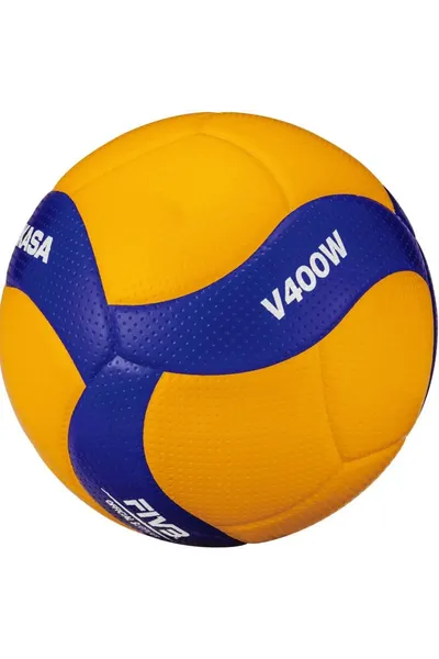 Žlutomodrý volejbalový míč Mikasa V400W
