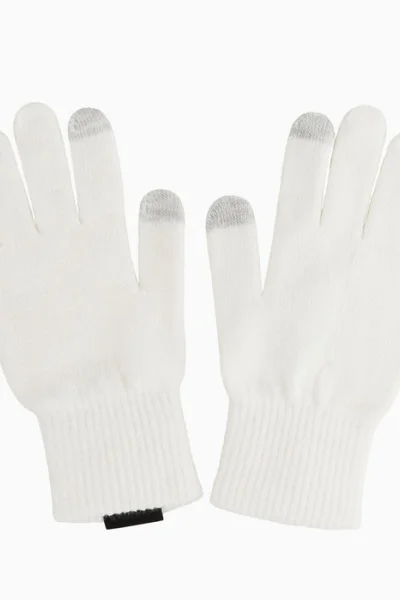 Bílé pletené rukavice Icepeak Hillboro 458858-618
