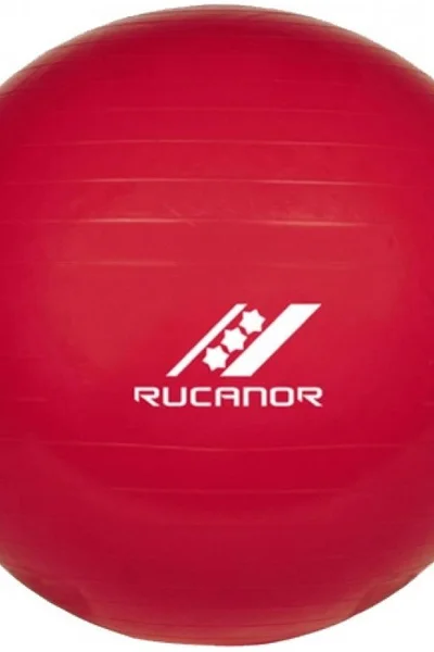 Červený gymnastický míč Rucanor 75 cm + pumpička