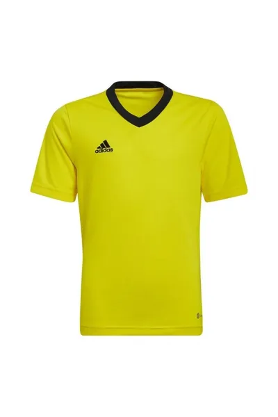 Žluté dětské tričko Adidas Entrada 22 Jersey Jr HI2127