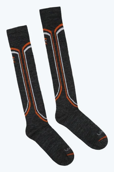 Černé hřejivé ponožky Lorpen Smlm 1690 Merino Ski Light
