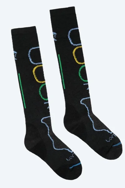 Černé dámské třívrstvé ponožky Lorpen Stmw 1157