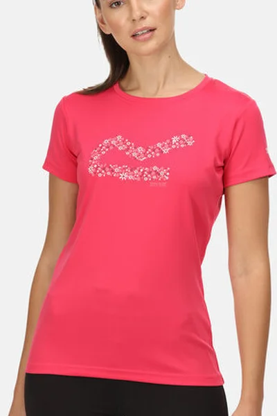 Růžové dámské tričko RWT253 Womens Fingal VI TIE