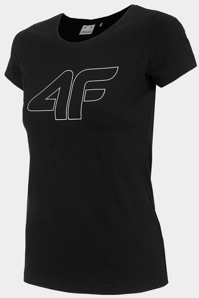 Černé dámské tričko 4F W H4L22-TSD353 20S