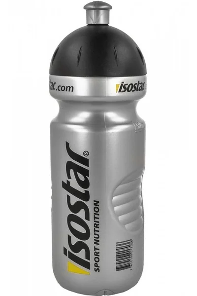 Stříbrná láhev na pití Isostar 650 ml