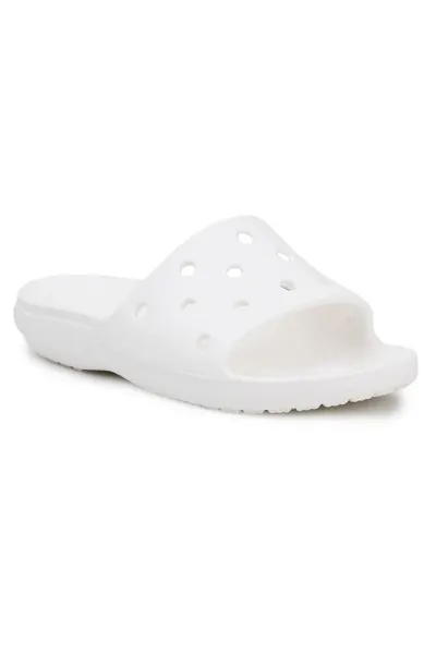 Bílé dámské pantofle Crocs Classic Slide W 206121-100