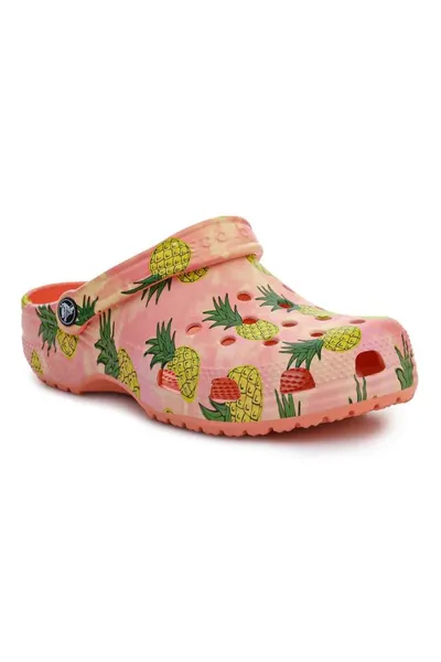 Růžové dámské pantofle Crocs Classic Retro Resort Clog W 207849-83F