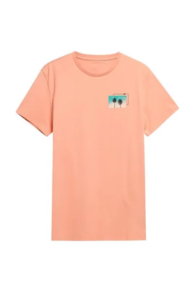 Oranžové pánské tričko 4F M H4L22-TSM043