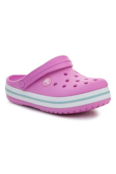Dětské růžové pantofle Crocs Crocband Kids Clog