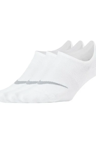 Bílé dámské kotníkové ponožky Nike Everyday Plus Lightweight 3Pak W SX5277-101