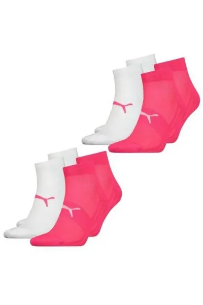 Růžové a bílé dámské ponožky Puma 291003001 094