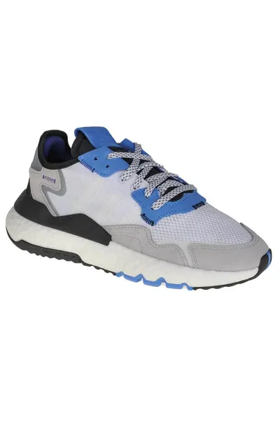 Bílo-modré dětské boty Adidas Nite Jogger Jr EE6440