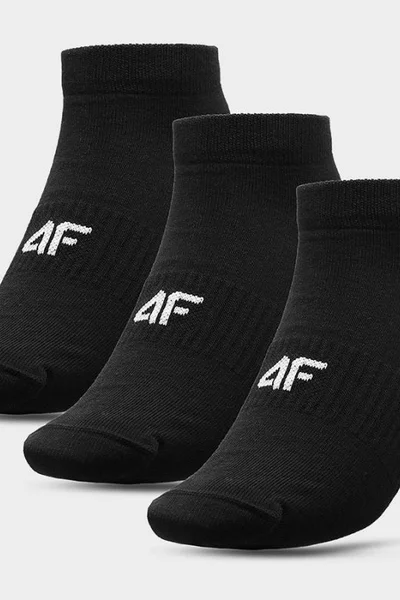 Nízké černé ponožky 4F