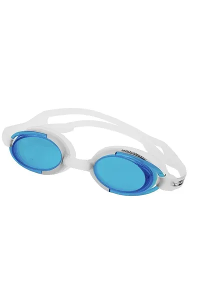 Bílé plavecké brýle Malibu s Anti-Fog povrchem - Aqua-Speed
