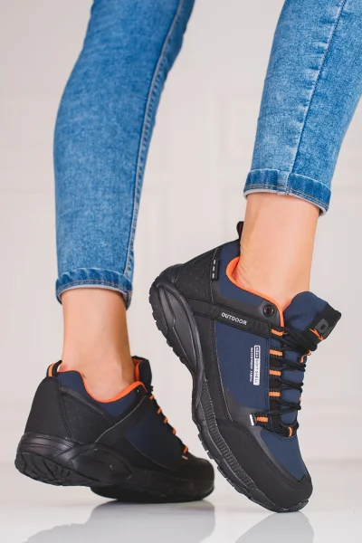 Modro-černé trekové boty pro ženy DK