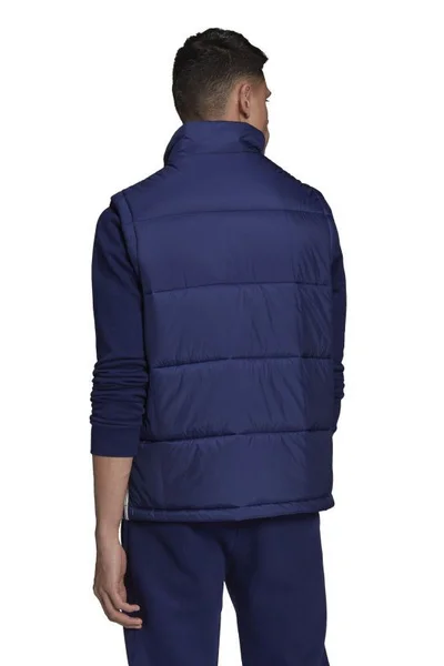 Pánská  tmavě modrá prošívaná vesta - Adidas