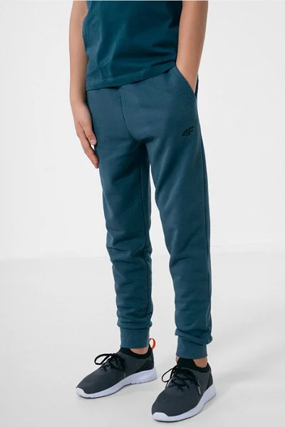 Chlapecké pohodlné kalhoty s elastickým pasem od 4F
