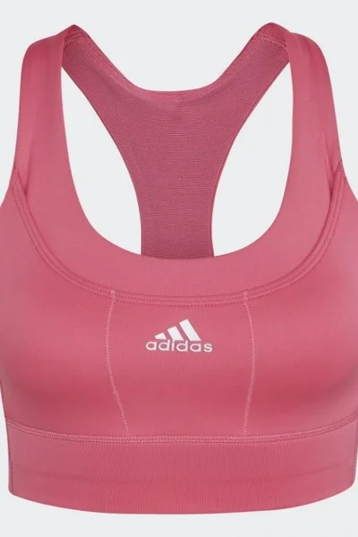 Sportovní podprsenka na běhání Adidas Running Medium-Support Pocket Bra
