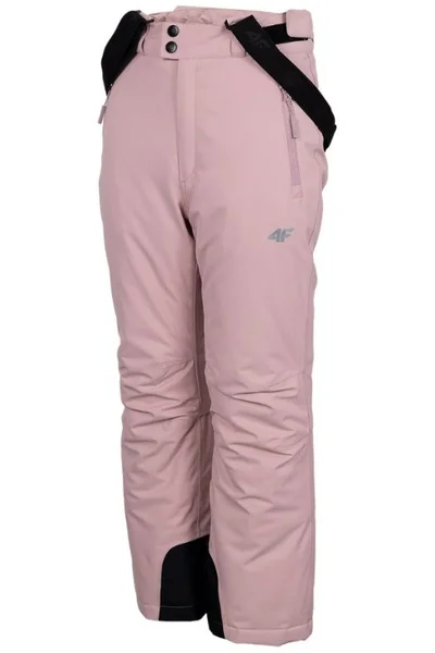 Dětské růžové Lyžařské kalhoty 4F
