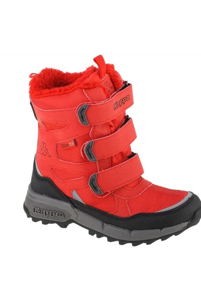 Dětské červené zimní boty Kappa s suchým zipem