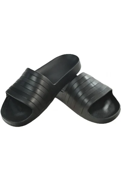 Pánské černé pantofle Adilette Aqua Adidas