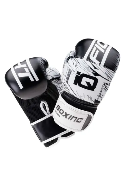 Boxerské rukavice s tlumicí pěnou a stabilizačními pásky IQ
