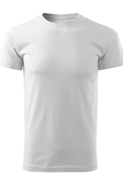 Bezešvé bílé tričko Adler pro muže s krátkým rukávem Adler