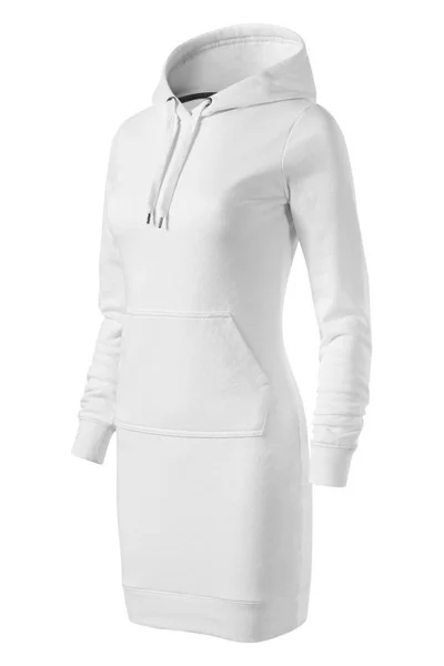 Bílé šaty s kapucí Malfini