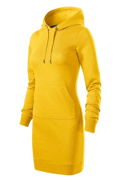 Klokaní žluté šaty s kapucí Malfini