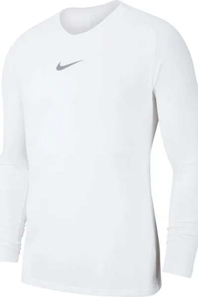 Pánské bílé fotbalové tričko Nike s dlouhým rukávem