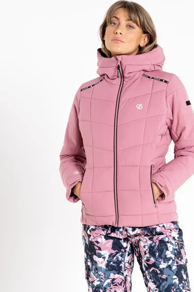 Růžová lyžařská bunda Expertise s recyklovaným materiálem Dare2B