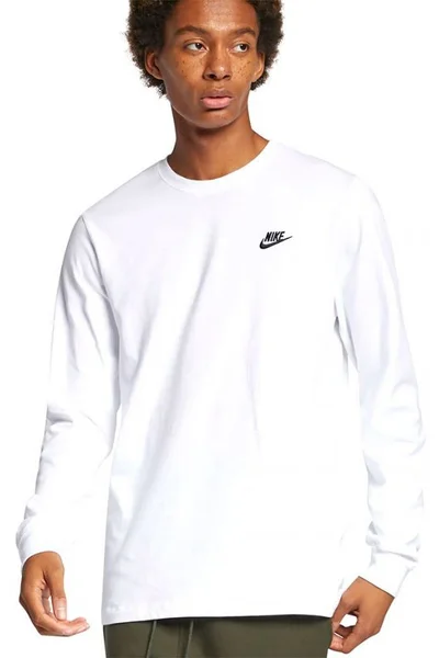 Bílé pánské tričko s dlouhým rukávem od Nike