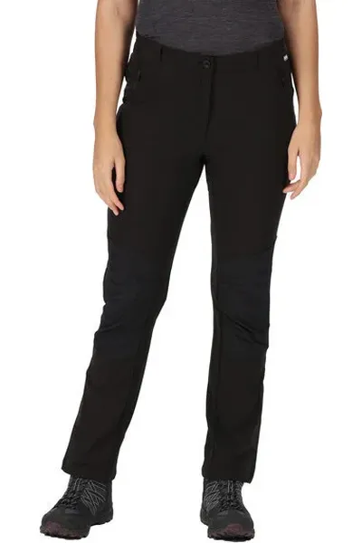 Černé turistické kalhoty s vodoodpudivým povlakem Regatta Isoflex+