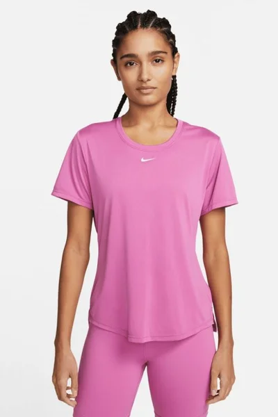 Růžové funkční tričko Nike pro dámy s technologií Dri-FIT
