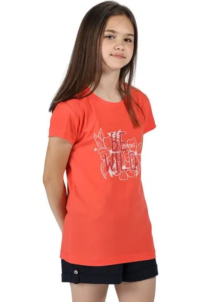 Dětské tričko REGATTA RKT106 Bosley III Oranžové Oranžová