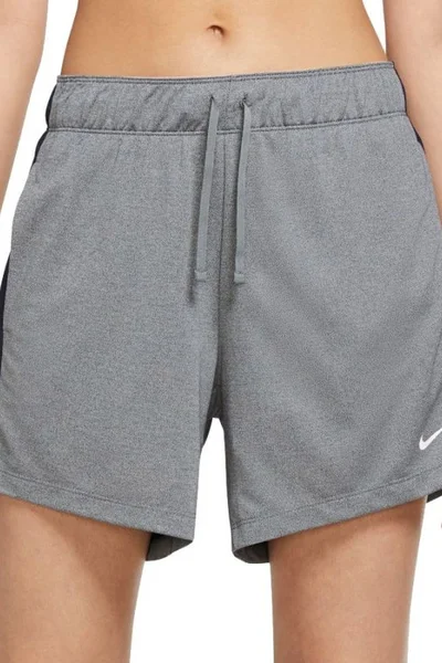 Šedé dámské šortky Nike Dri-Fit Graphic Training Shorts W DA0956 084