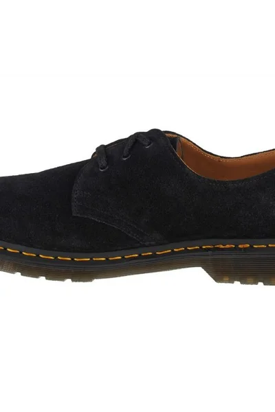 Dr Martens Dámské Semišové Boty s Žlutým Prošíváním