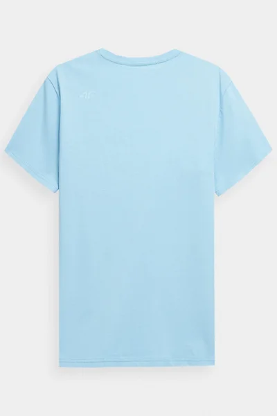 Pánské tričko 4F - Modrá klasika s potiskem
