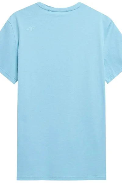 Modré pánské tričko s potiskem - 4F