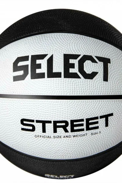 Černobílý basketbalový míč Select