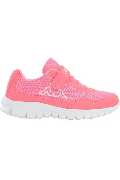 Růžové dívčí boty Kappa Follow K pro každodenní nošení