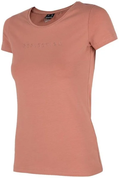 Dámské tričko v lososové barvě 4F