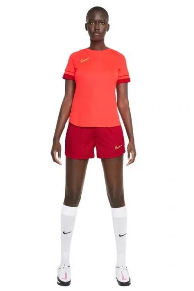 Červené dámské šortky Nike Df Academy 21 K W CV2649 687