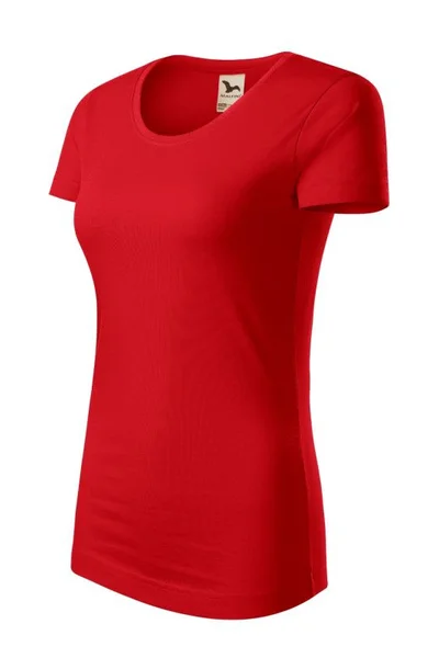 Dámské červené tričko Malfini Origin (GOTS)