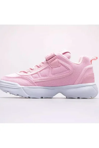 Sportovní růžové dětské boty Kappa Rave Sun pro malé nadšence