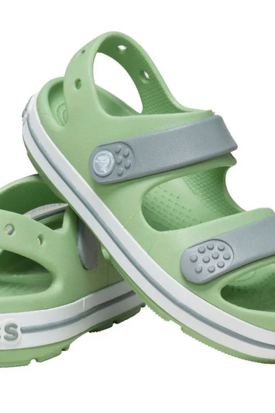 Crocs Crocband Cruiser zelené dětské sandály s pásky