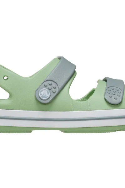 Crocs Crocband Cruiser zelené dětské sandály s pásky