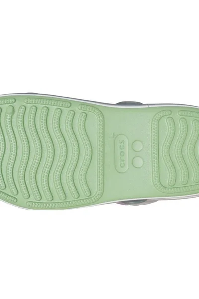 Crocs Crocband Cruiser zelené dětské sandály s pásky