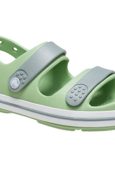 Crocs Crocband Cruiser zelené dětské sandály s pásky